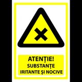 Indicator atentie substante iritante si nocive